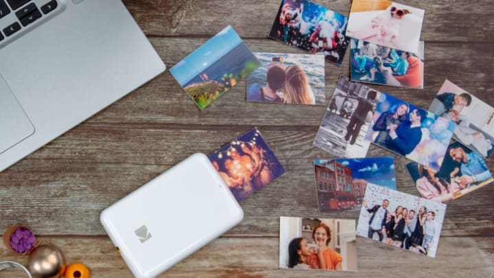 The Kodak STEP Instant Mobile Photo Printer connects to an app that allows you to add filters and other effects to your photos.