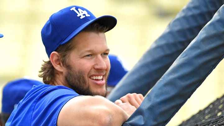 LOS ANGELES, CA - APRIL 18: Clayton Kershaw