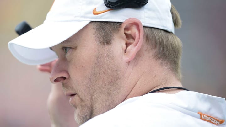 Tennessee Head Coach Josh Heupel at the Orange & White spring game at Neyland Stadium in Knoxville, Tenn. on Saturday, April 24, 2021.Kns Vols Spring Game