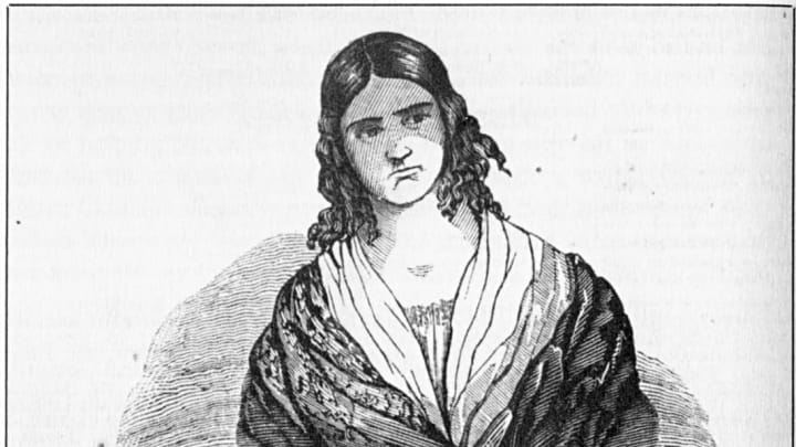 Madame Restell as imagined in the March 13, 1847, edition of the National Police Gazette.