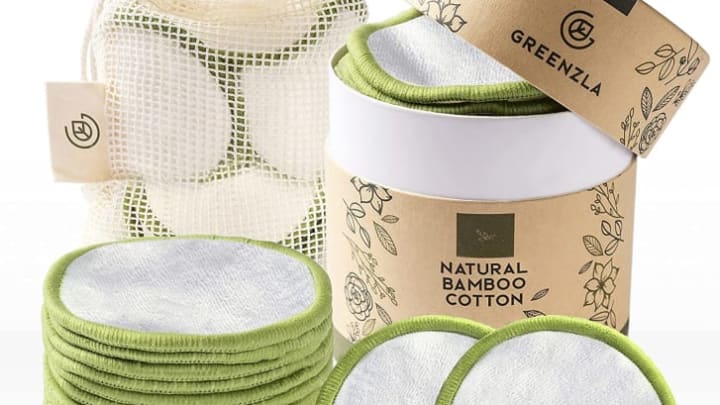 Bamboo cotton makeup removers.