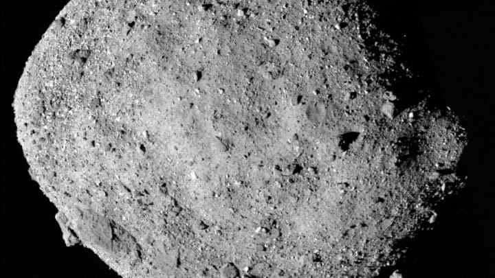 A mosaic image of asteroid Bennu