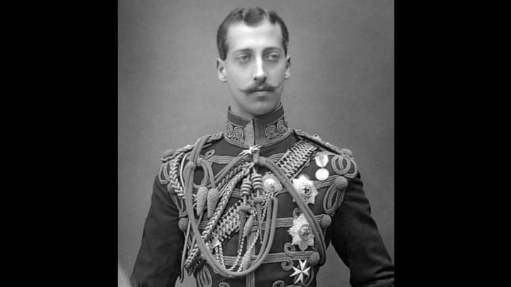Prince Albert Victor photographed in 1891.