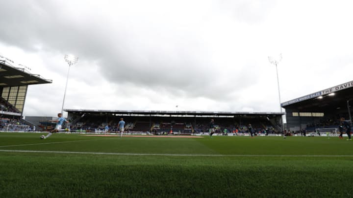 BURNLEY, ENGLAND - AUGUST 13: Turf Moor before the Premier League match between Burnley and Cardiff City at Turf Moor on August 13, 2016 in Burnley, England. (Photo by Lynne Cameron/Getty Images)