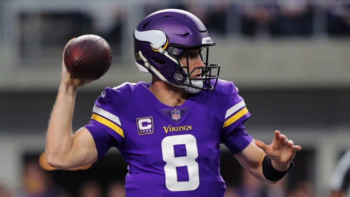 Kirk Cousins #8 of the Minnesota Vikings (Photo by Adam Bettcher/Getty Images)