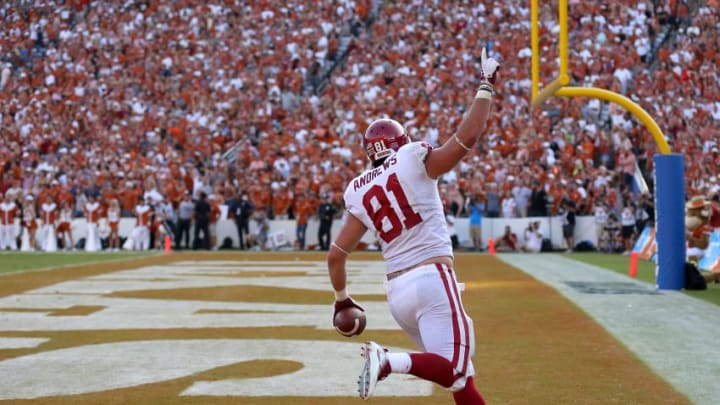 DALLAS, TX - OCTOBER 14: Mark Andrews (Photo by Richard W. Rodriguez/Getty Images)