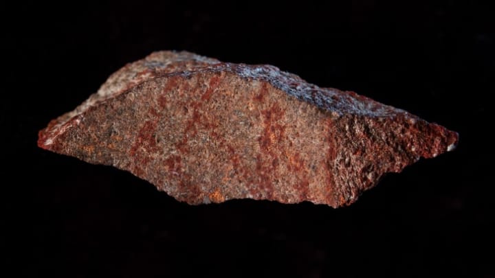 These reddish "hashtags" are believed to be the oldest-known abstract art.