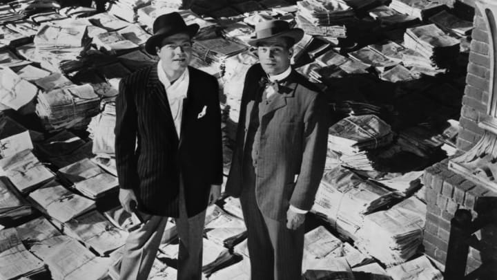Orson Welles (L) and Joseph Cotten (R) in 1941's Citizen Kane.