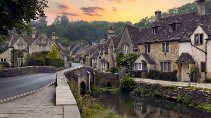 Castle Combe, where time evidently stopped about 400 years ago.