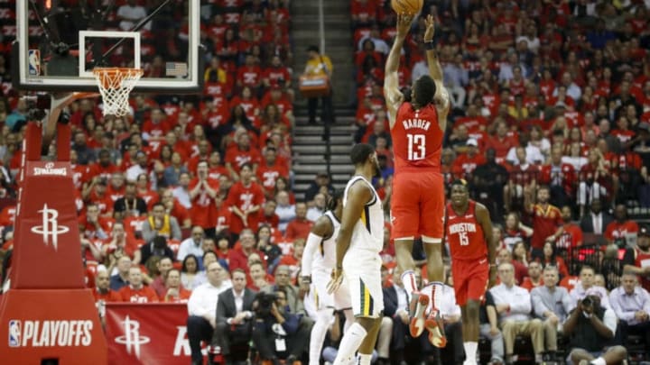 NBA Houston Rockets James Harden (Photo by Tim Warner/Getty Images)