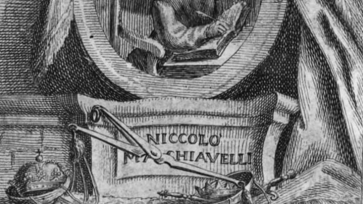 An illustration of Niccolo Machiavelli.