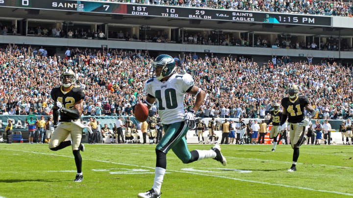 DeSean Jackson #10 of the Philadelphia Eagles (Photo by Drew Hallowell/Getty Images)