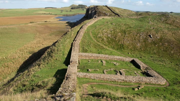 A small fort along Hadrian's Wall in northern England.
