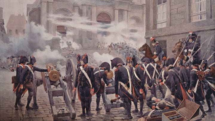 The painting The Thirteenth Vendemiaire, October 5, 1795 depicts a key battle during the French Revolution.