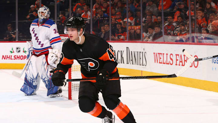 Joel Farabee, Philadelphia Flyers (Photo by Mitchell Leff/Getty Images)