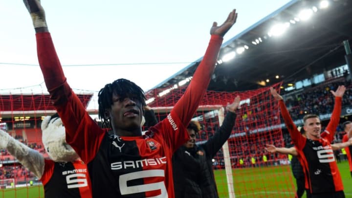 Eduardo Camavinga, Rennes (Photo by JEAN-FRANCOIS MONIER/AFP via Getty Images)