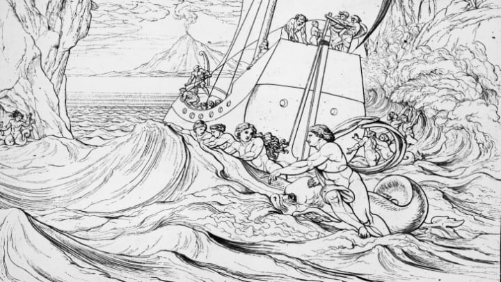 Drawing of Jason and the Argonauts.