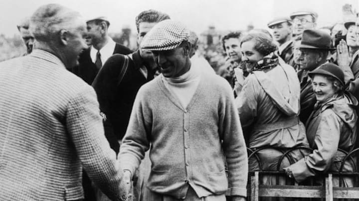 11th July 1953: American golfer Ben Hogan (1912 - 1997) wins the British Open Golf Championship at Carnoustie. (Photo by Fox Photos/Getty Images)