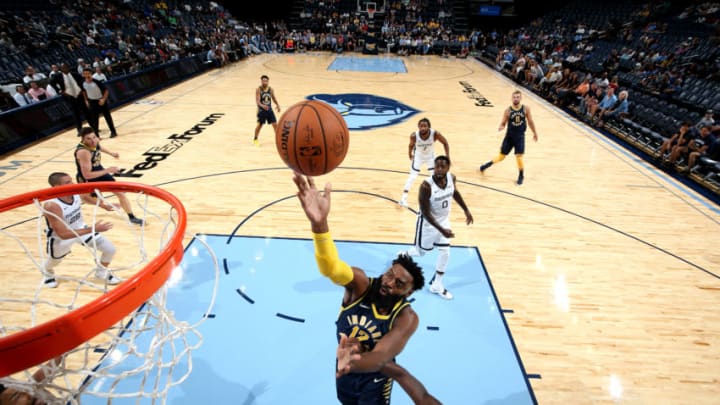 MEMPHIS, TN - OCTOBER 6: Tyreke Evans #12 of the Indiana Pacers shoots the ball against the Memphis Grizzlies during a pre-season game on October 6, 2018 at FedExForum in Memphis, Tennessee. NOTE TO USER: User expressly acknowledges and agrees that, by downloading and or using this Photograph, user is consenting to the terms and conditions of the Getty Images License Agreement. Mandatory Copyright Notice: Copyright 2018 NBAE (Photo by Joe Murphy/NBAE via Getty Images)