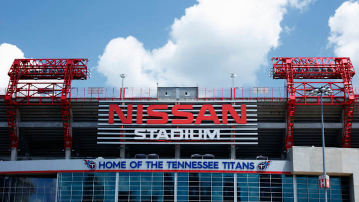 NASHVILLE, TN - AUGUST 19: General exterior view as the Tennessee Titans prepare to take on the Carolina Panthers at Nissan Stadium on August 19, 2017 in Nashville, Tennessee. (Photo by Joe Robbins/Getty Images) *** Local Caption ***