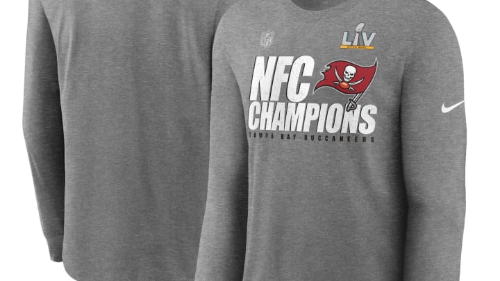 Tampa Bay Buccaneers Super Bowl LV Champions Main Coverage Pullover Hoodie  - Red