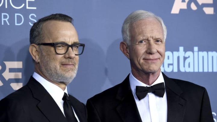 SANTA MONICA, CA – DECEMBER 11: Actor Tom Hanks (L) and Chesley ‘Sully’ Sullenberger attend The 22nd Annual Critics’ Choice Awards at Barker Hangar on December 11, 2016 in Santa Monica, California. (Photo by Frazer Harrison/Getty Images)