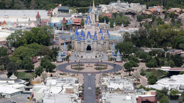 The Magic Kingdom still sits empty as Disney plans to present its reopening plan to local leaders. (Photo by Alex Menendez/Getty Images)