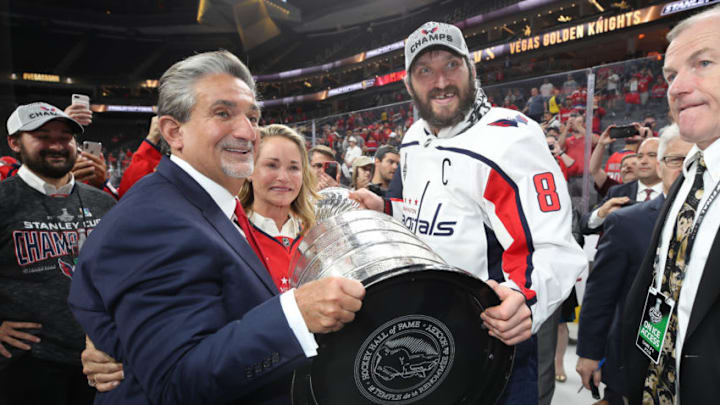 Ted Leonsis, Alex Ovechkin, Washington Capitals (Photo by Bruce Bennett/Getty Images)