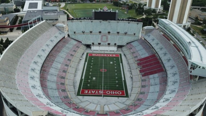 An aerial shot of Ohio Stadium taken on June 17, 2020.Ohio Stadium Dciii 13