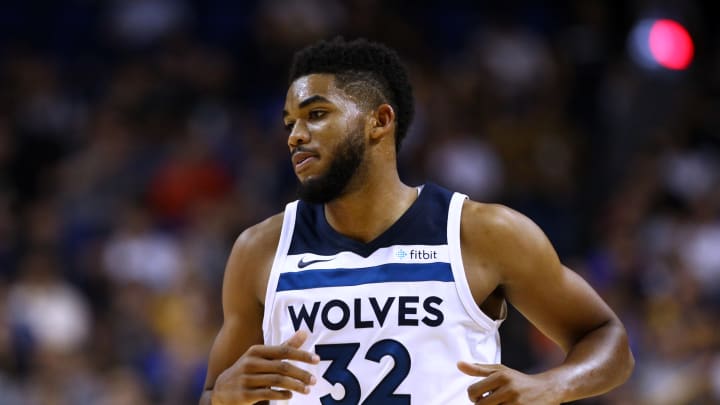 SHANGHAI, CHINA – OCTOBER 08: Karl-Anthony Towns (Photo by Zhong Zhi/Getty Images)