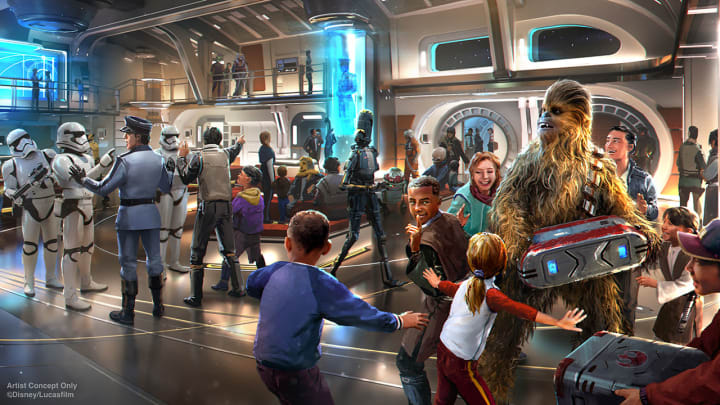 Concept art of Star Wars: Galactic Starcruiser. Photo: Disney/Lucasfilm