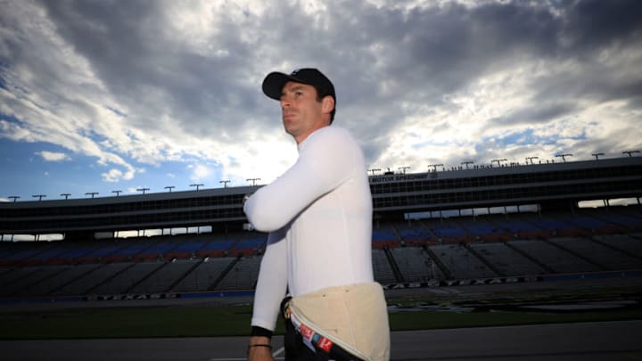 FORT WORTH, TEXAS - JUNE 06: Simon Pagenaud of France, driver of the #22 DXC Technology Team Penske Chevrolet (Photo by Chris Graythen/Getty Images)