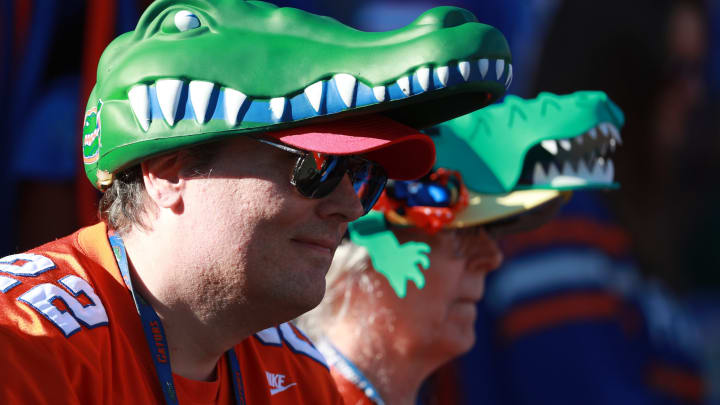 GAINESVILLE, FLORIDA – NOVEMBER 17: Florida Gator fans watch the action during their game against the Idaho Vandals at Ben Hill Griffin Stadium on November 17, 2018 in Gainesville, Florida. (Photo by Scott Halleran/Getty Images)