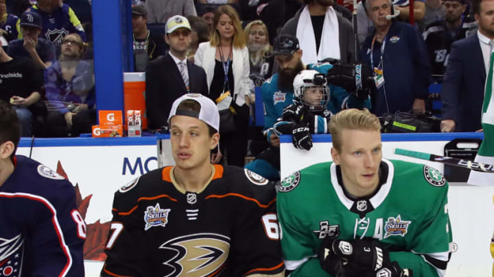 TAMPA, FL - JANUARY 27: (l-r) Rickard Rakell