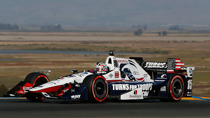 SONOMA, CA – SEPTEMBER 17: Graham Rahal of the United States driver of the United Rentals Honda (Photo by Lachlan Cunningham/Getty Images)