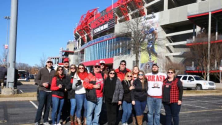 NASHVILLE, TN – DECEMBER 30: Nebraska Cornhuskers fans gather before the Franklin American Mortgage Music City Bowl game between Tennessee and Nebraska on December 30, 2016, at Nissan Stadium in Nashville, TN. Tennessee beats Nebraska 38-24. (Photo by Frank Mattia/Icon Sportswire via Getty Images)