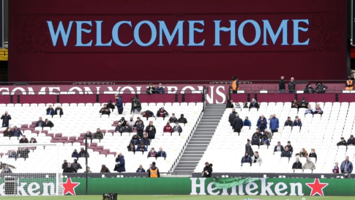 A general view inside of West Ham's stadium. (Photo by Henry Browne/Getty Images)