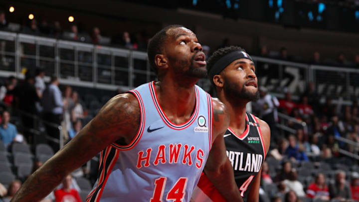 Dewayne Dedmon #14 of the Atlanta Hawks (Photo by Jasear Thompson/NBAE via Getty Images)