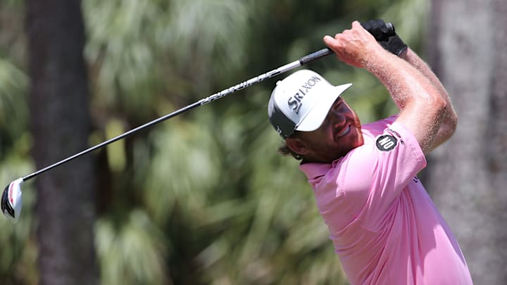 May 14, 2017; Ponte Vedra Beach, FL, USA; J.B. Holmes tees off on the 2nd hole during the final round of The Players Championship golf tournament at TPC Sawgrass – Stadium Course. Mandatory Credit: Peter Casey-USA TODAY Sports