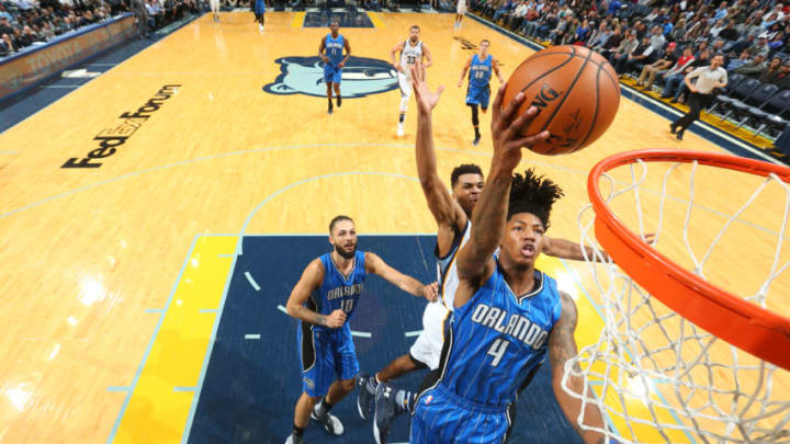 MEMPHIS, TN - DECEMBER 1: Elfrid Payton #4 of the Orlando Magic goes up for a lay up during a game against the Memphis Grizzlies on December 1, 2016 at FedExForum in Memphis, Tennessee. NOTE TO USER: User expressly acknowledges and agrees that, by downloading and/or using this photograph, user is consenting to the terms and conditions of the Getty Images License Agreement. Mandatory Copyright Notice: Copyright 2016 NBAE (Photo by Joe Murphy/NBAE via Getty Images)