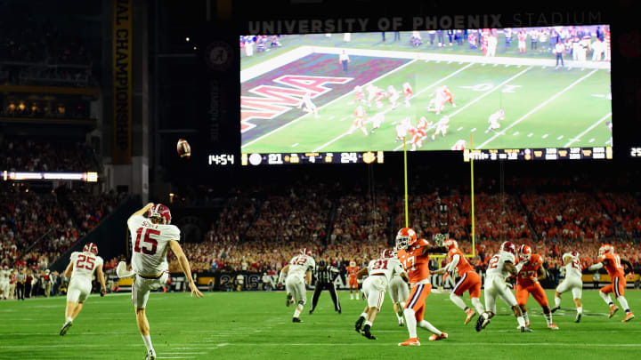 Alabama football punter, J.K. Scott