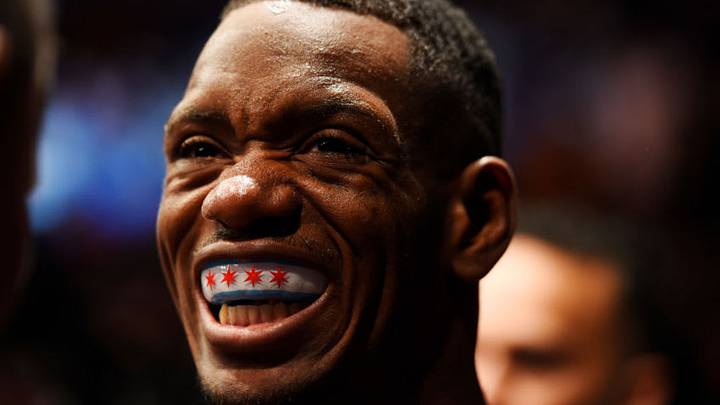 BUFFALO, NY - APRIL 08: Will Brooks enters the Octagon prior to the fight against Charles Oliveira of Brazil in their lightweight bout during the UFC 210 event at KeyBank Center on April 8, 2017 in Buffalo, New York. (Photo by Josh Hedges/Zuffa LLC/Zuffa LLC via Getty Images)