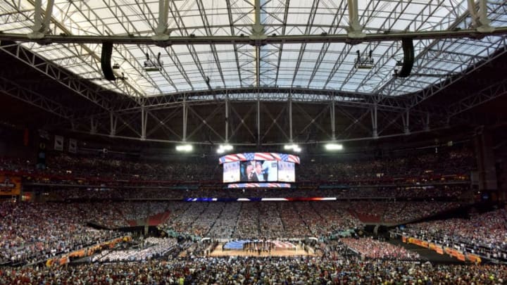 GLENDALE, AZ - APRIL 03: A general view of the stadium prior to tip-off during the 2017 NCAA Men's Final Four National Championship game against the North Carolina Tar Heels and the Gonzaga Bulldogs at University of Phoenix Stadium on April 3, 2017 in Glendale, Arizona. (Photo by Steve Nowland/NCAA Photos via Getty Images)