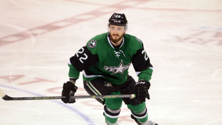 AUSTIN, TX - MARCH 10: Texas Stars center Nick Ebert (22) races across the ice during minor league hockey game between the Iowa Wild and the Texas Stars on March 10, 2017 at the HEB Center in Cedar Park, TX. The Iowa Wild defeated the Texas Stars 5 - 1. (Photo by John Rivera/Icon Sportswire via Getty Images)