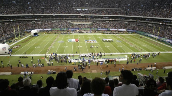 General view of the Azteca stadium in Mexico City (Photo credit: JUAN BARRETO/AFP via Getty Images)