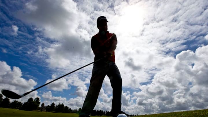 PILAR, ARGENTINA - JANUARY 19: Golf player Fabian Gomez of Argentina poses during a photo session at Pilar Golf Club on March 11, 2016 in Pilar, Buenos Aires, Argentina. (Photo by Gabriel Rossi/LatinContent/Getty Images)P