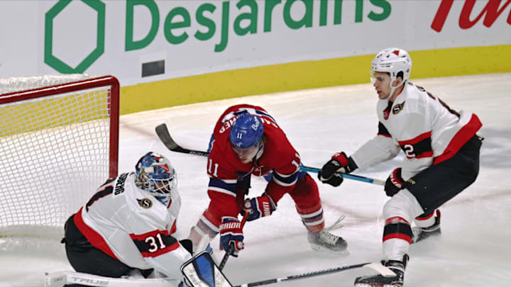 Apr 3, 2021; Montreal, Quebec, CAN; Montreal Canadiens right wing Brendan Gallagher. Mandatory Credit: Jean-Yves Ahern-USA TODAY Sports