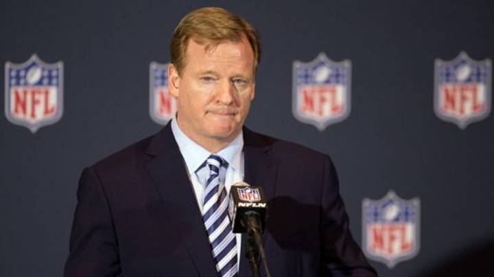 Mar 24, 2014; Orlando, FL, USA: NFL commissioner Roger Goodell speaks at a press conference during the NFL Annual Meetings. Mandatory Credit: Rob Foldy-USA TODAY Sports Mar 24, 2014; Orlando, FL, USA: NFL commissioner Roger Goodell speaks at a press conference during the NFL Annual Meetings. Mandatory Credit: Rob Foldy-USA TODAY Sports