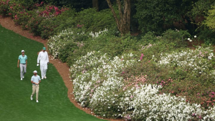 13th hole at Augusta National, Max Homa, Justin Thomas,(Photo by Christian Petersen/Getty Images)