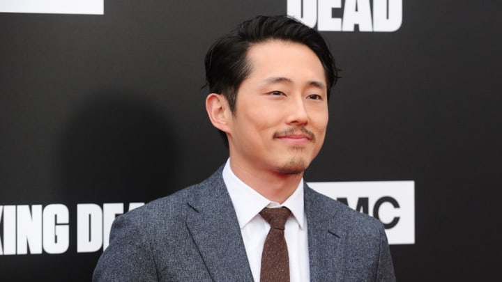 HOLLYWOOD, CA - OCTOBER 23: Actor Steven Yeun attends the live, 90-minute special edition of 'Talking Dead' at Hollywood Forever on October 23, 2016 in Hollywood, California. (Photo by Jason LaVeris/FilmMagic)